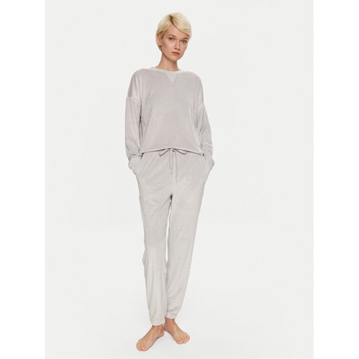 DKNY Piżama YI90034 Szary Relaxed Fit ze sklepu MODIVO w kategorii Piżamy damskie - zdjęcie 182626111