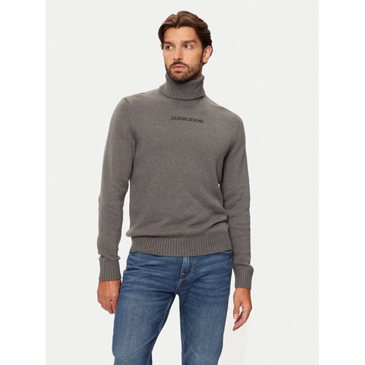 Guess Golf M4BR35 Z3HN2 Szary Regular Fit ze sklepu MODIVO w kategorii Swetry męskie - zdjęcie 182626121