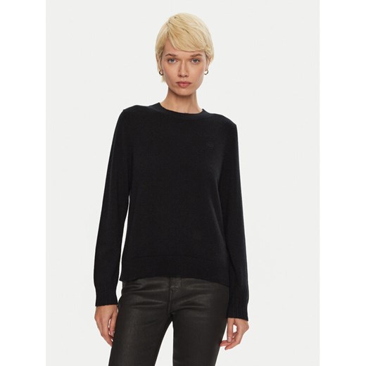 Tommy Hilfiger Sweter WW0WW43202 Czarny Regular Fit ze sklepu MODIVO w kategorii Swetry damskie - zdjęcie 182626173