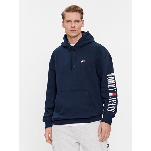 Tommy Jeans Bluza Archive DM0DM18494 Granatowy Relaxed Fit ze sklepu MODIVO w kategorii Bluzy męskie - zdjęcie 182626263