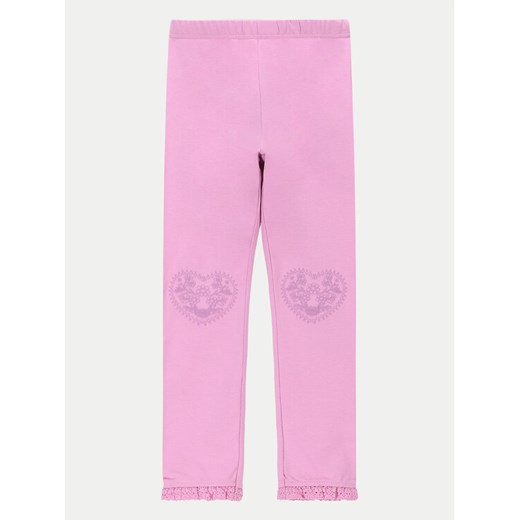 Coccodrillo Legginsy WC4122102GEK Różowy Slim Fit ze sklepu MODIVO w kategorii Spodnie dziewczęce - zdjęcie 182626320