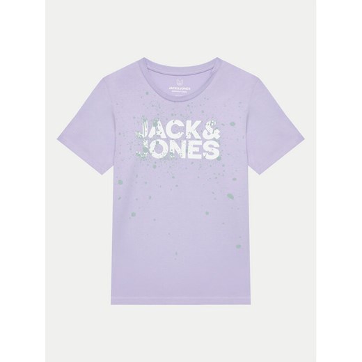 Jack&Jones Junior T-Shirt Jcosplash 12257415 Fioletowy Regular Fit ze sklepu MODIVO w kategorii Bluzki dziewczęce - zdjęcie 182626391