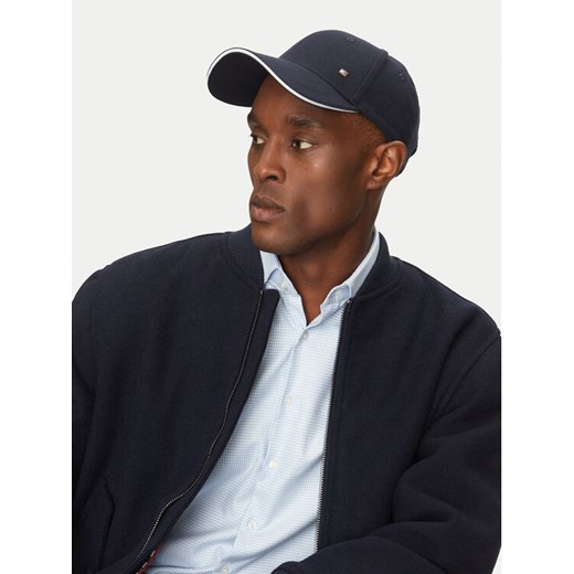 Tommy Hilfiger Czapka z daszkiem Corp Flannel AM0AM13164 Granatowy ze sklepu MODIVO w kategorii Czapki z daszkiem męskie - zdjęcie 182626414