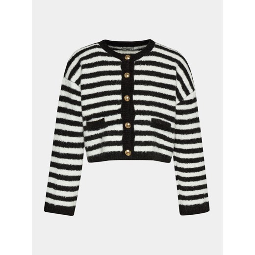 Gina Tricot Kardigan 21386 Czarny Relaxed Fit ze sklepu MODIVO w kategorii Swetry damskie - zdjęcie 182626453