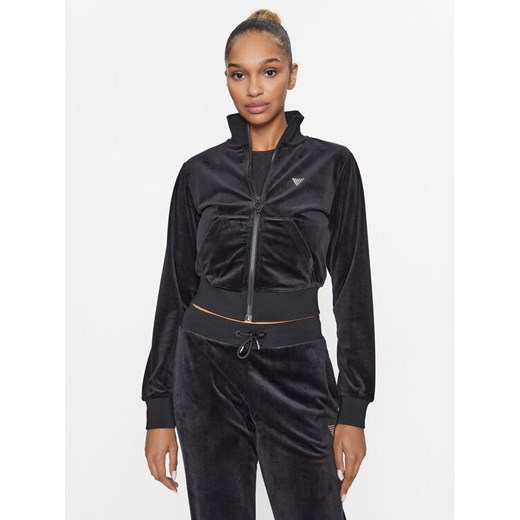Guess Bluza V3BQ22 KBXI2 Czarny Regular Fit ze sklepu MODIVO w kategorii Bluzy damskie - zdjęcie 182626493