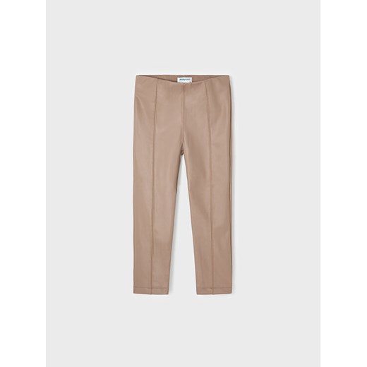 Mayoral Legginsy 4.780 Beżowy Regular Fit ze sklepu MODIVO w kategorii Spodnie dziewczęce - zdjęcie 182626502