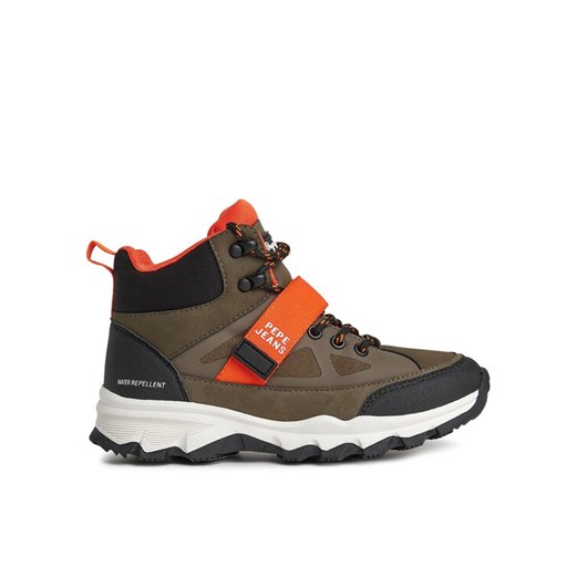 Pepe Jeans Sneakersy PBS30567 Zielony ze sklepu MODIVO w kategorii Buty trekkingowe dziecięce - zdjęcie 182626561
