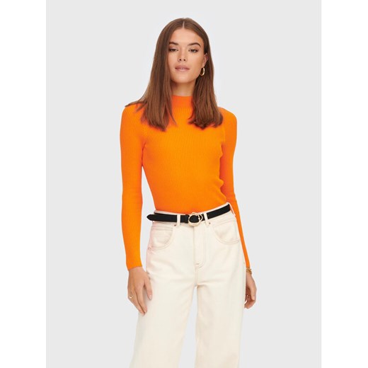 ONLY Sweter Rachella 15272596 Żółty Slim Fit ze sklepu MODIVO w kategorii Swetry damskie - zdjęcie 182626652