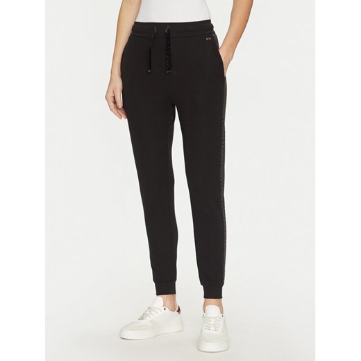 BOSS Spodnie dresowe 50535841 Czarny Regular Fit ze sklepu MODIVO w kategorii Spodnie damskie - zdjęcie 182626664