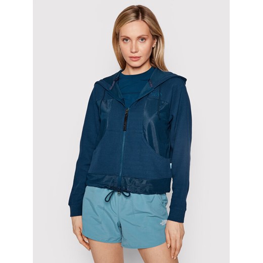 The North Face Bluza Hode-Ap NF0A3LC5 Granatowy Regular Fit ze sklepu MODIVO w kategorii Bluzy damskie - zdjęcie 182626694