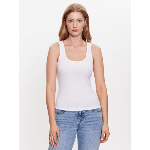 Levi's® Top Essential A5906-0001 Biały Regular Fit ze sklepu MODIVO w kategorii Bluzki damskie - zdjęcie 182626704