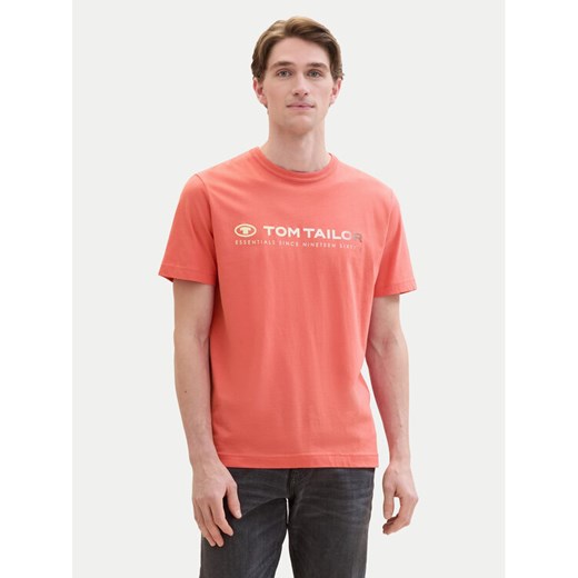 Tom Tailor T-Shirt 1041855 Czerwony Regular Fit ze sklepu MODIVO w kategorii T-shirty męskie - zdjęcie 182626720