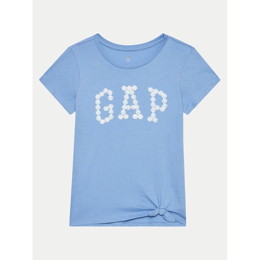 Gap T-Shirt 886009 Niebieski Regular Fit ze sklepu MODIVO w kategorii Bluzki dziewczęce - zdjęcie 182626791