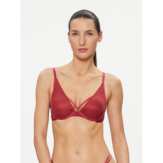 Hunkemöller Biustonosz braletka Ivana Up 203610 Czerwony ze sklepu MODIVO w kategorii Biustonosze - zdjęcie 182626930