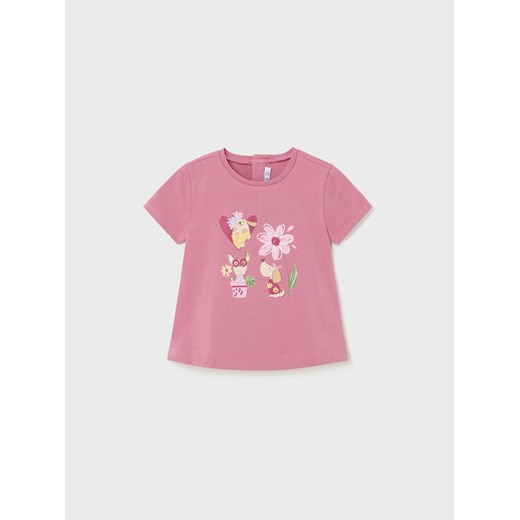 Mayoral T-Shirt 1014 Różowy Regular Fit ze sklepu MODIVO w kategorii Koszulki niemowlęce - zdjęcie 182626953
