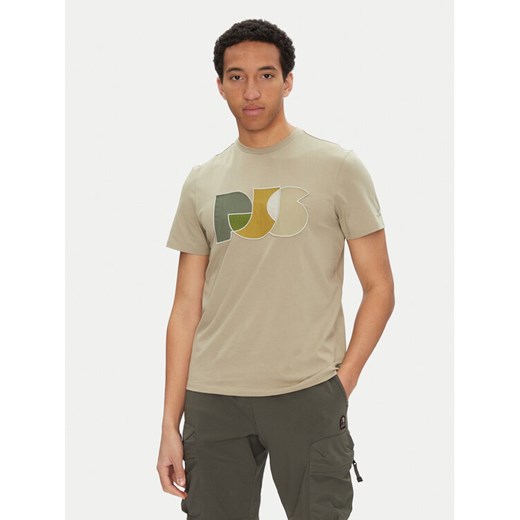 Parajumpers T-Shirt Leland 25SMPMTSGT09 Beżowy Regular Fit ze sklepu MODIVO w kategorii T-shirty męskie - zdjęcie 182627034