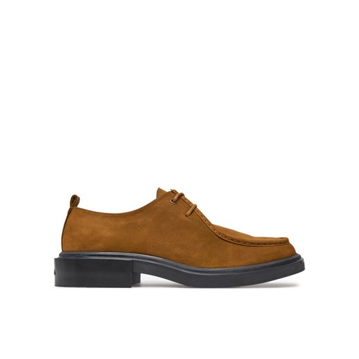 Calvin Klein Półbuty Apron Lace Up Nb HM0HM01636 Brązowy ze sklepu MODIVO w kategorii Półbuty męskie - zdjęcie 182627053