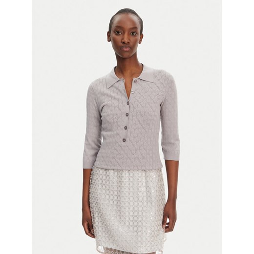 ROTATE Sweter 113785039 Szary Slim Fit ze sklepu MODIVO w kategorii Swetry damskie - zdjęcie 182627063