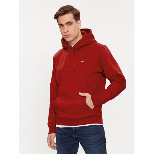Tommy Jeans Bluza DM0DM09593 Czerwony Regular Fit ze sklepu MODIVO w kategorii Bluzy męskie - zdjęcie 182627121