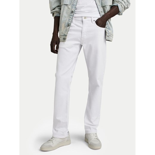 G-Star Raw Jeansy Mose D23692-D552 Biały Straight Fit ze sklepu MODIVO w kategorii Jeansy męskie - zdjęcie 182627133