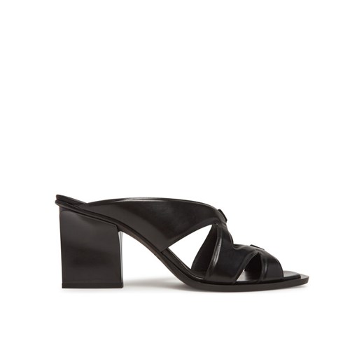 Max Mara Klapki Doublewedge 2514521112600 Czarny ze sklepu MODIVO w kategorii Klapki damskie - zdjęcie 182627181