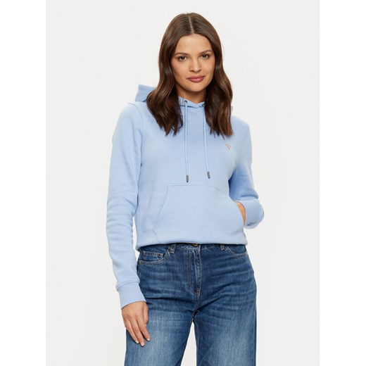 Guess Jeans Bluza W4YQ04 KC811 Niebieski Regular Fit ze sklepu MODIVO w kategorii Bluzy damskie - zdjęcie 182627220