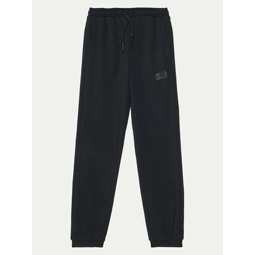 Jack&Jones Junior Spodnie dresowe 12179798 Czarny Regular Fit ze sklepu MODIVO w kategorii Spodnie chłopięce - zdjęcie 182627281
