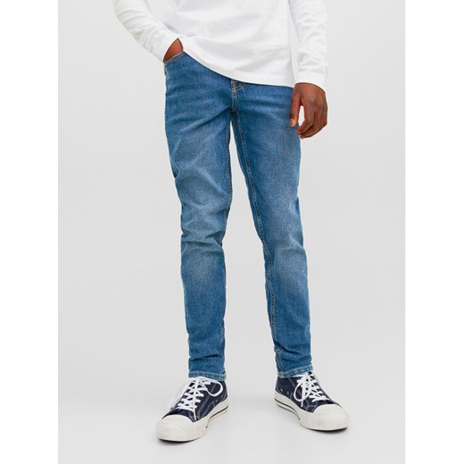 Jack&Jones Junior Jeansy Glenn 12257362 Niebieski Slim Fit ze sklepu MODIVO w kategorii Spodnie chłopięce - zdjęcie 182627350