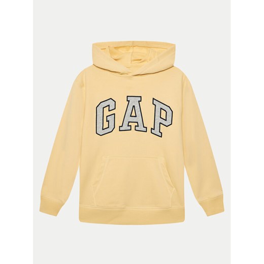 Gap Bluza 885742 Żółty Regular Fit ze sklepu MODIVO w kategorii Bluzy chłopięce - zdjęcie 182627351