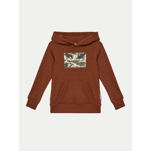 Jack&Jones Junior Bluza Vesterbro 12267454 Brązowy Standard Fit ze sklepu MODIVO w kategorii Bluzy chłopięce - zdjęcie 182627392