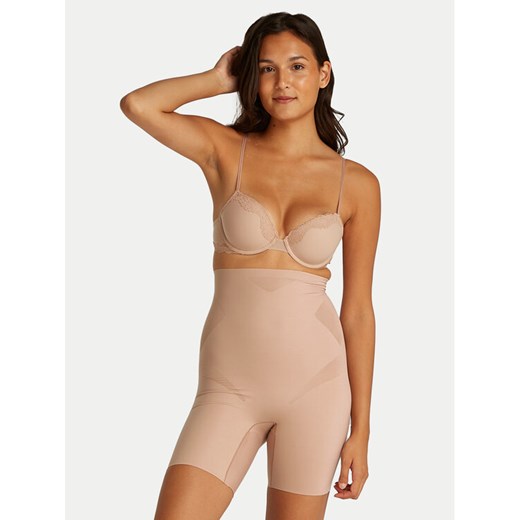Calvin Klein Underwear Bielizna modelująca dolna LV00QF8175 Beżowy ze sklepu MODIVO w kategorii Bielizna wyszczuplająca - zdjęcie 182627470