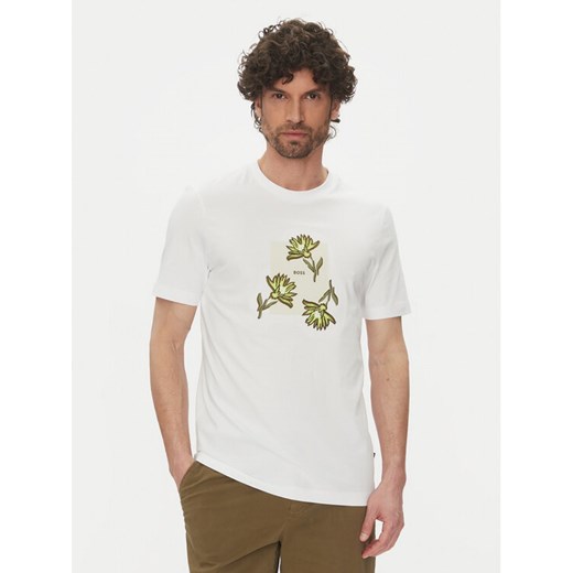 BOSS T-Shirt C-Thompson 13 50536763 Biały Regular Fit ze sklepu MODIVO w kategorii T-shirty męskie - zdjęcie 182627522
