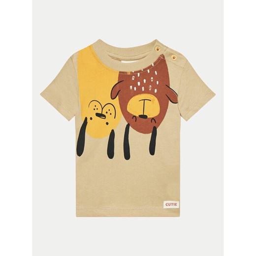 Coccodrillo T-Shirt WC4143204HBN Beżowy Regular Fit ze sklepu MODIVO w kategorii Koszulki niemowlęce - zdjęcie 182627531