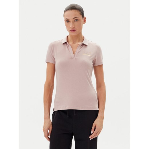 EA7 Emporio Armani Polo 7W000266 AF12500 U4079 Różowy Regular Fit ze sklepu MODIVO w kategorii Bluzki damskie - zdjęcie 182627550