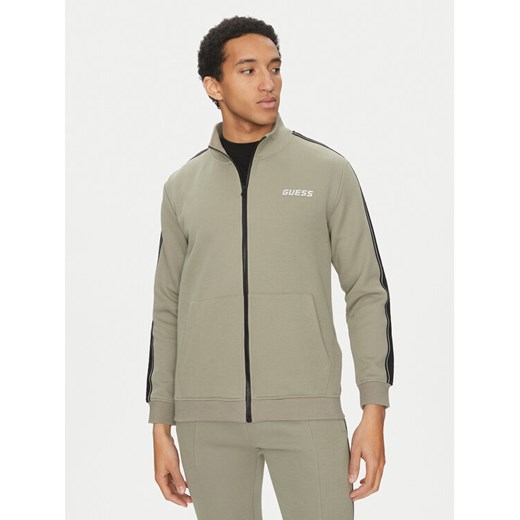 Guess Bluza Z2YQ10 KB3P2 Zielony Regular Fit ze sklepu MODIVO w kategorii Bluzy męskie - zdjęcie 182627561