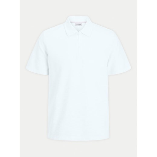 Jack&Jones Polo Benja 12269338 Biały Regular Fit ze sklepu MODIVO w kategorii T-shirty męskie - zdjęcie 182627580