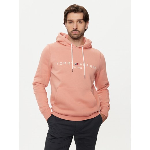 Tommy Hilfiger Bluza Logo MW0MW11599 Pomarańczowy Regular Fit ze sklepu MODIVO w kategorii Bluzy męskie - zdjęcie 182627613