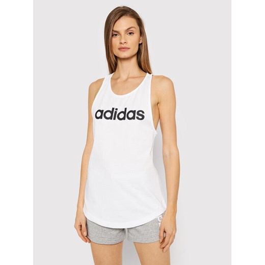adidas Top Essentials Loose Logo GL0567 Biały Regular Fit ze sklepu MODIVO w kategorii Bluzki damskie - zdjęcie 182627640