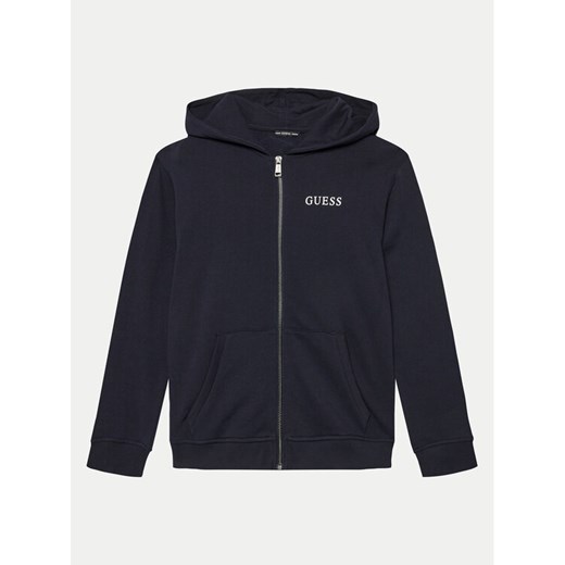 Guess Bluza L4RQ22 KAUG0 Granatowy Regular Fit ze sklepu MODIVO w kategorii Bluzy chłopięce - zdjęcie 182627704