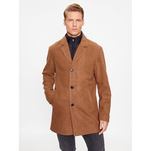 Jack&Jones Płaszcz przejściowy 12236160 Brązowy Regular Fit ze sklepu MODIVO w kategorii Płaszcze męskie - zdjęcie 182627710
