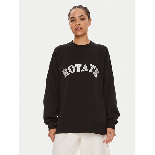 ROTATE Bluza Sui 112454100 Czarny Boxy Fit ze sklepu MODIVO w kategorii Bluzy damskie - zdjęcie 182627763