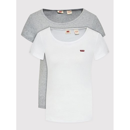 Levi's® Komplet 2 t-shirtów 74856-0011 Szary Regular Fit XXS MODIVO