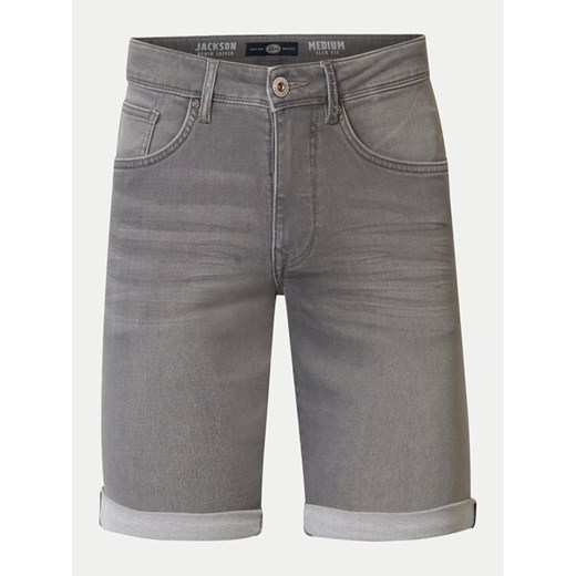 Petrol Industries Szorty jeansowe M-1040-SHO001 Szary Slim Fit ze sklepu MODIVO w kategorii Spodenki męskie - zdjęcie 182627810