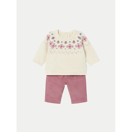 Mayoral Komplet sweter i spodnie materiałowe 2519 Różowy Regular Fit ze sklepu MODIVO w kategorii Odzież dla niemowląt - zdjęcie 182627820