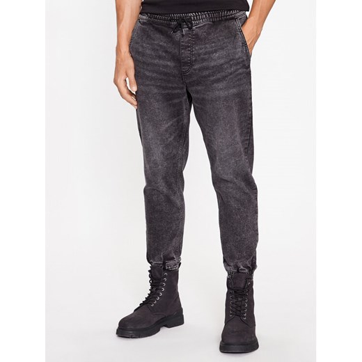 Jack&Jones Joggery 12241314 Szary Tapered Fit ze sklepu MODIVO w kategorii Spodnie męskie - zdjęcie 182627834