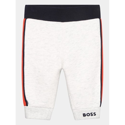 Boss Spodnie dresowe J94348 Szary Regular Fit ze sklepu MODIVO w kategorii Spodnie i półśpiochy - zdjęcie 182627874