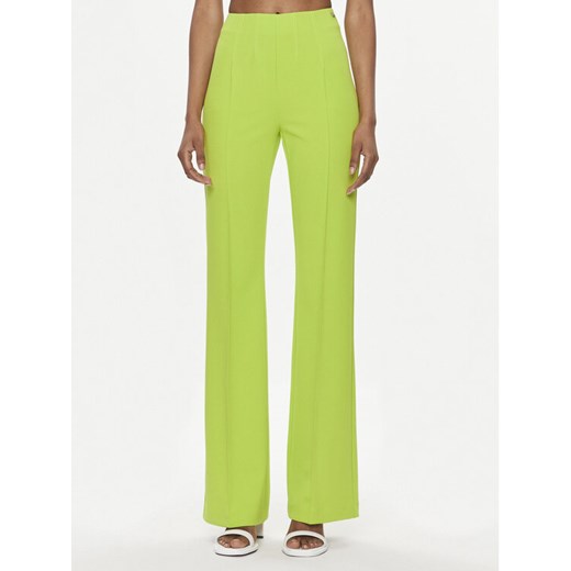 Liu Jo Spodnie materiałowe CA4137 J1930 Zielony Flare Fit ze sklepu MODIVO w kategorii Spodnie damskie - zdjęcie 182627882
