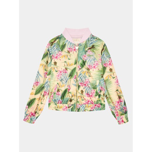 Guess Kurtka bomber J4GL01 WCFM0 Zielony Regular Fit ze sklepu MODIVO w kategorii Kurtki dziewczęce - zdjęcie 182627933