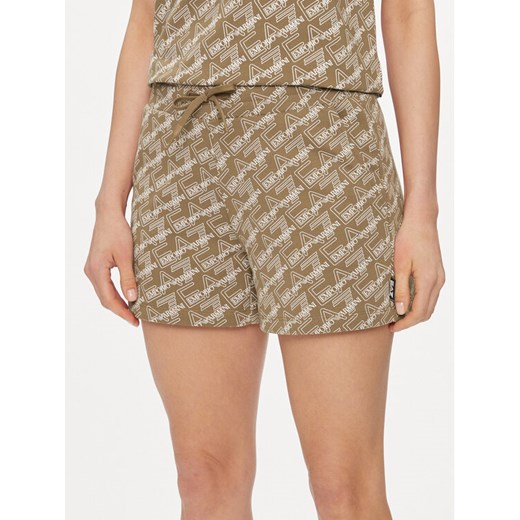 EA7 Emporio Armani Szorty sportowe 3DTS55 TJUAZ 1731 Brązowy Regular Fit XS MODIVO