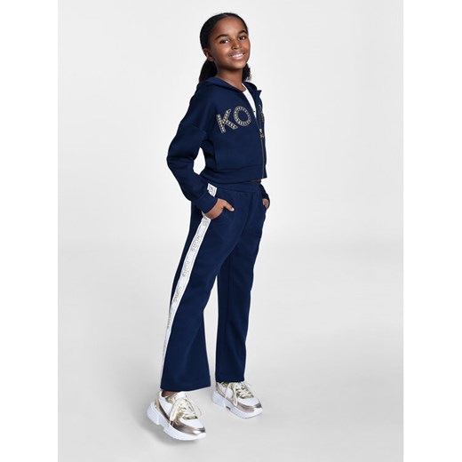 MICHAEL KORS KIDS Bluza R15221 Granatowy Regular Fit ze sklepu MODIVO w kategorii Bluzy dziewczęce - zdjęcie 182627954